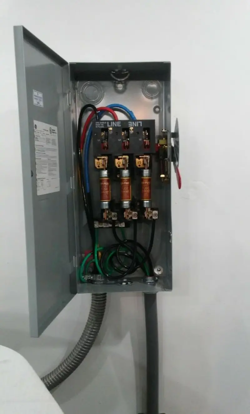 Three-phase disconnect switch installed for Electrical Wiring & Rewiring in Saranac Lake